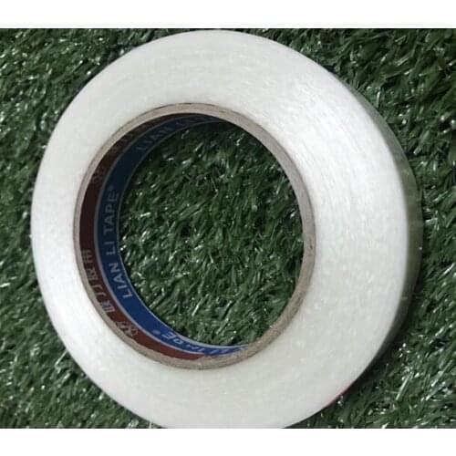 1pcs 20-50mm*50M Strong glass fiber tape transparent striped single side adhesive tape free shipping