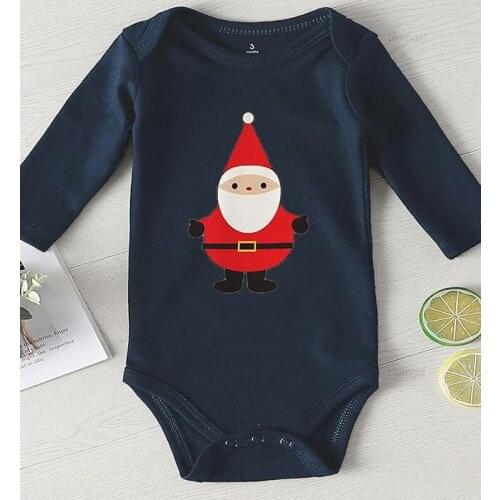 Ropa De Navidad Winter Jumpsuit Christmas Outfits for Girls New Born Baby Clothes Toddler Boy Accessories Cute Santa Printed