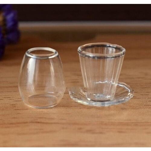 1:12 Dollhouse Miniature Coffee Cup Tea Cup with Saucer Holder Doll Decor Toy