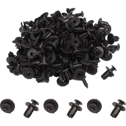 50 Pcs Auto Fastener Clips Vehicle Retainer Rivet Door Panel Fender Liner Bumper Fender Trim Plastic Mixed Car Clips