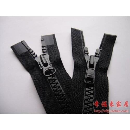 8 # VS-headed black resin large YKK zipper teeth 61- 63.5cm garment zipper garment