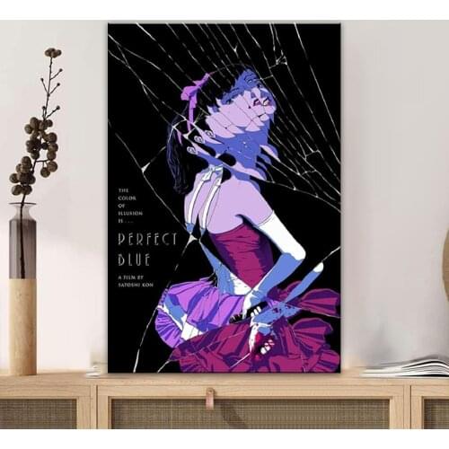 Anime Poster Anime Movie Perfect Blue Canvas Poster Bedroom Decor Sports Landscape Office Room Decor Gift