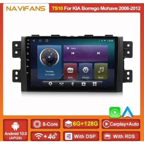 9'' IPS Screen Android 11 Car FM Radio Stereo For Kia Borrego Mohave 2008-2012 Multimedia Video Player GPS Navigation WIFI BT5.0