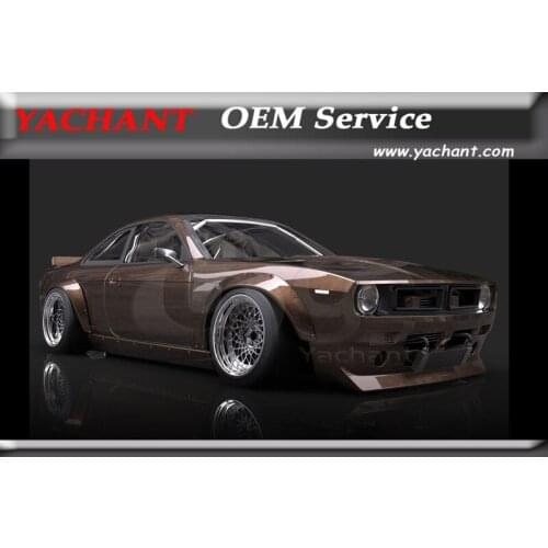 Fiber Glass FRP Bodykits Fit For 95-98 S14 Zenki S14A Kouki RB V2 "BOSS" Aero Style Body Kit Front Bumper Lip Grille