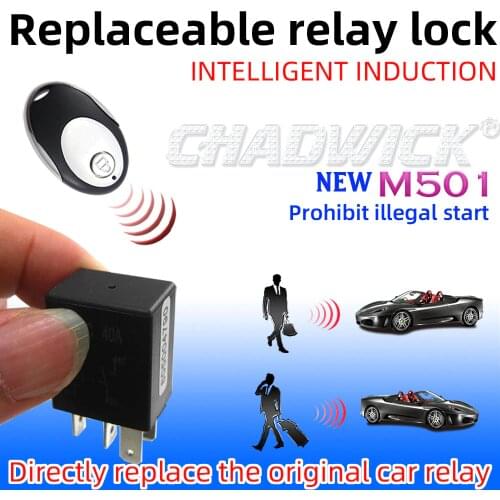 CHADWICK 501 RFID relay wireless immobilizer car engine lock,anti-hijacking on off intelligent circuit cut,alarm auto cut engine