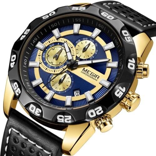 2021 Versatile Watches for Mens Luxury Casual Leather Quartz Mens Watch Business Clock Male Sport Waterproof Date Chronograph