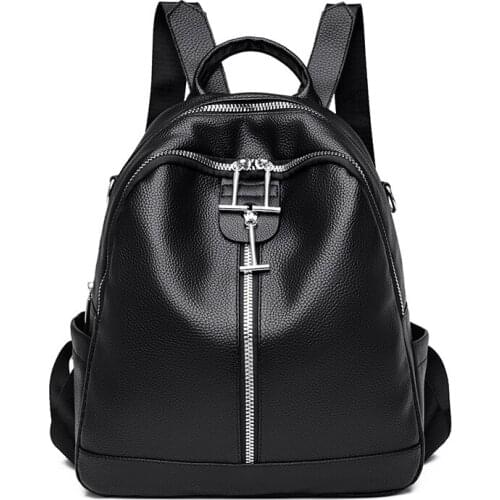 Lychee Pattern Black Women Backpack Elegant Womens Backpacks Casual Woman Backpack Backpacks for Girls Womens Handbags Luggage