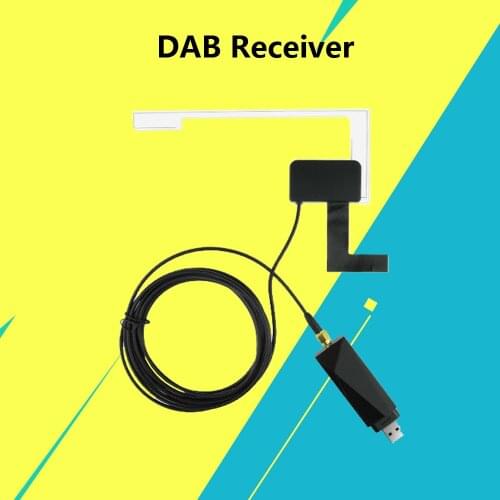 DAB Radio Receiver In Car Antenna Digital DAB+ Adapter Aux Tuner Box Audio USB Amplified Loop Antenna Android Decoding Radios