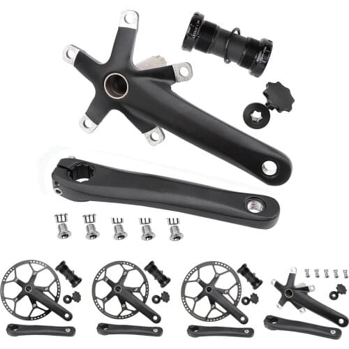 Crankset 170MM Bicycle Chainring 53T 56T 58T Narrow Wide Bike MTB MTB Bike Bottom Bracket Disc Bicycle Accessories