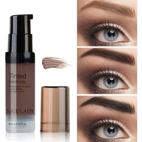 SACE LADY Eyebrow Dye Gel Waterproof Long lasting Makeup 3 Color Peel-off Eyebrow Tattoo for Eye Brow Perfect Coverage TSLM1