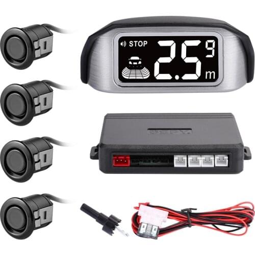 Car Parking Sensor Kit LCD Display buzzer Parking Assistance Detector Reversing Back 4 Sensors