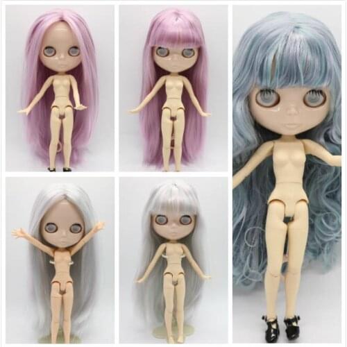 Without eyes chips joint body doll without make up Nude blyth doll for DIY 5