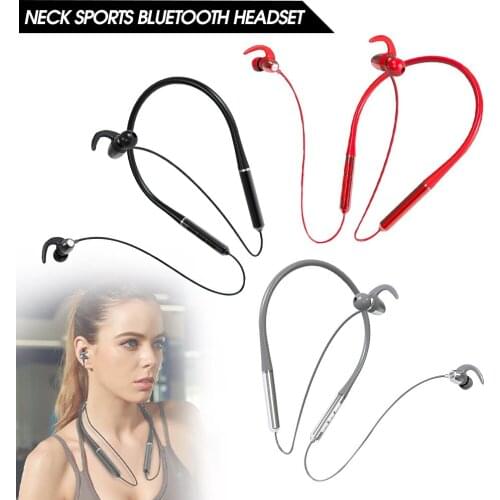 TRAVOR Neck-Style Magnetic Earphone Portable Bluetooth In-ear Headphones Wireless Neck Hanging Stereo Music Headset for Sports