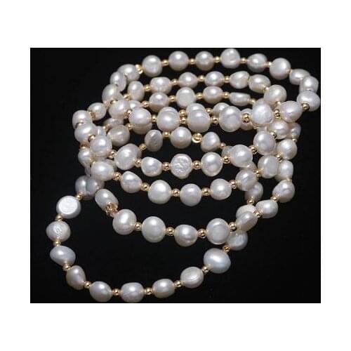 New Favorite Pearl Bracelet Elegant White Pink Lavender Baroque Freshwater Pearl Elastic Bracelet Fine Jewelry For Lady Gift