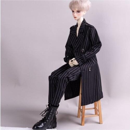 BJD doll clothes are suitable for the1/31/4SD17 fashion new stripe coat + trousers Korean slim British fashion trend formal wear