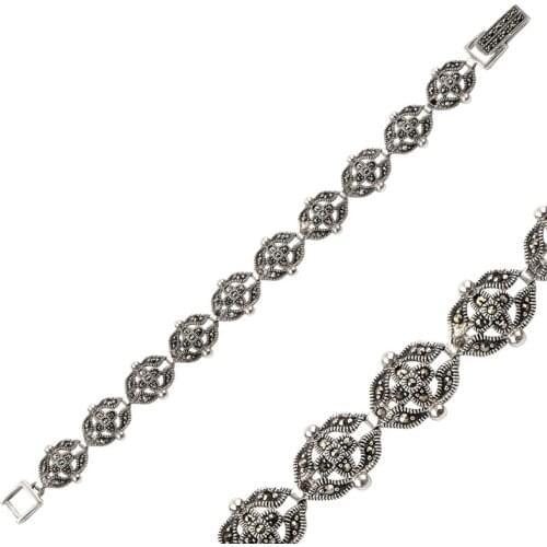 Silver 925 Sterling Marcasite Sterling Bracelet