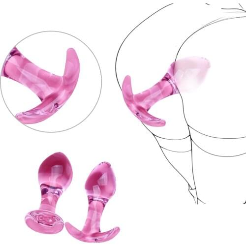 Glass Anal Plug Anus Sex Toys For Women Men Gay Prostate Massager Butt Plug Anal Beads Anal Expanding Dilator Adult Sex Products