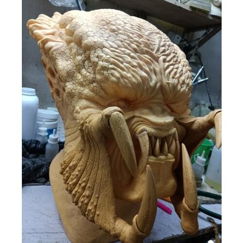 Spot White Model 1/1 Scale Predat VS Alien Grand Elder GK Resin Unpainted Kits Figures Model