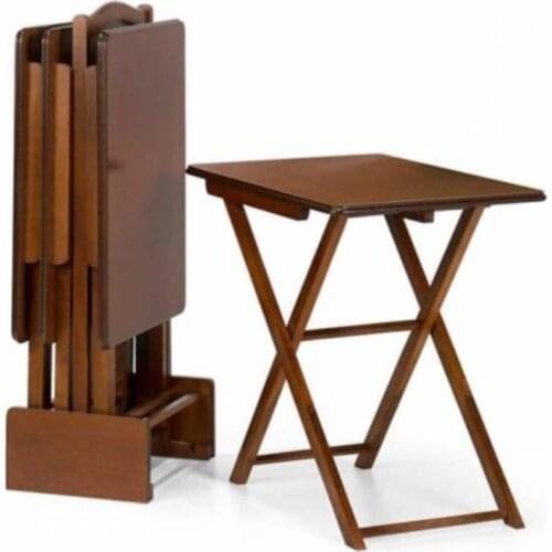 A Plus Solid Walnut Bag Nesting Table 4 pieces of bag space very sturdy modern classic stylish living room furniture portable