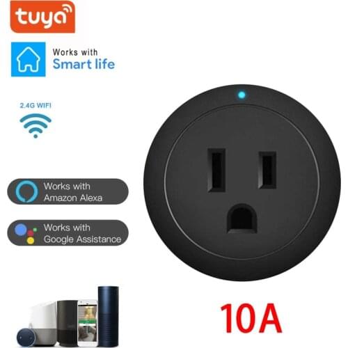 Smart Plug US WiFi Socket 10A Adaptor Smart Home Remote Control Socket Outlet Timer Socket For Amazon Alexa Echo Google Home