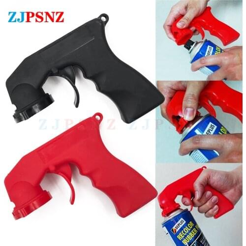 Spray Adaptor Universal Paint Care Aerosol Spray Gun Handle with Full Grip Trigger Lock Collar Maintenance Repair Tool Car Parts