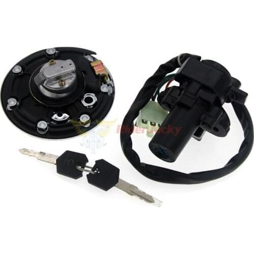 For Kawasaki ZZR600 1993-2004 ，ZX-6R 2000-2002 Ignition Switch Lock Motorcycle Fuel gas Tank Cap Cover Seat Handle Locks