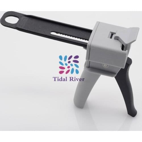 1Pcs (50ml 4:1/10:1) Temporary Crown Dispensing Gun Dental Lab Impression Mixing Dispenser