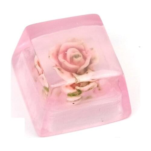 1 piece Resin Keycap Original cherry blossom Key Cap Mechanical Keyboard KeyCaps for Cherry MX Keyboard Decorate Office School