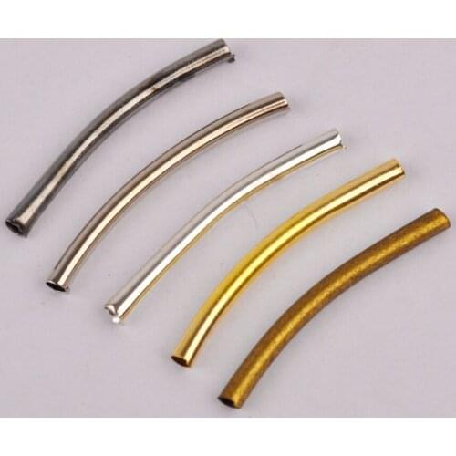 1000pcs Jewelry Tube Spacer Beads Connector Jewelry Findings For Bracelets Necklace DIY Jewelry Making Accessories