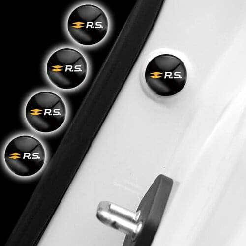 4Pcs Silicone Door Shock-Absorbing Anti-Noise Gasket Sticker For Renault Koleos Duster Megane Logan Shockproof Cushion Stickers