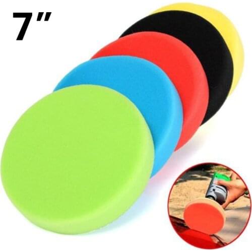 5pcs 7Inch Sponge Car Polisher Waxing Pads Buffing Kit For Boat Car Polish Buffer Drill Wheel Polishing Removes Scratches
