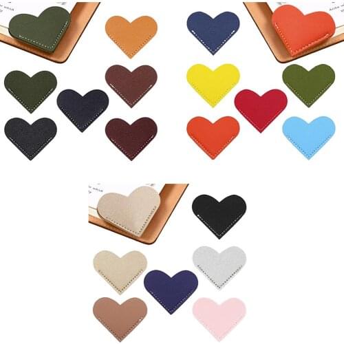 6pcs Handcrated Vintage Leather Book-marks For Book Mini Corner Page Marker Genuine Leather Book-mark For Reader Teacher Gift