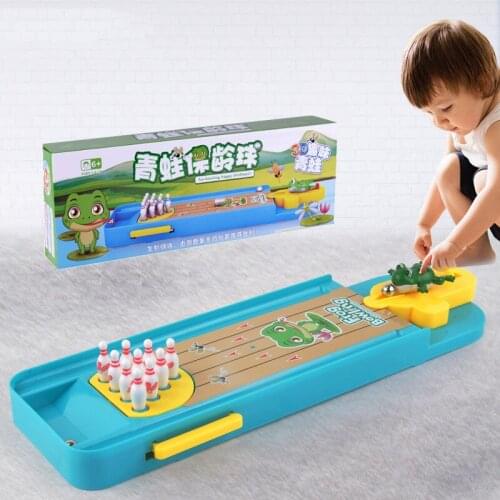 Children Mini Desktop Bowling Game Toy Funny Indoor Parent-Child Interactive Table Sports Game Toy Bowling Educational Toys