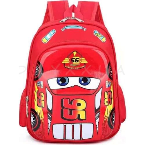 Disney car Kid Cartoon McQueen bag for School children kindergarten backpack boy girl handbag book bag