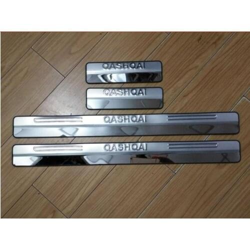 For Qashqai 2009 - 2019 Yingbin pedal threshold doorsill Scuff plate stainless steel auto part 4