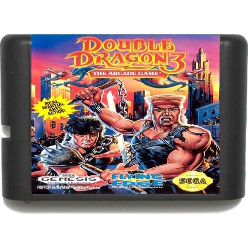 Double Dragon 3 The Arcade Game 16 bit MD Game Card For Sega Mega Drive For Genesis