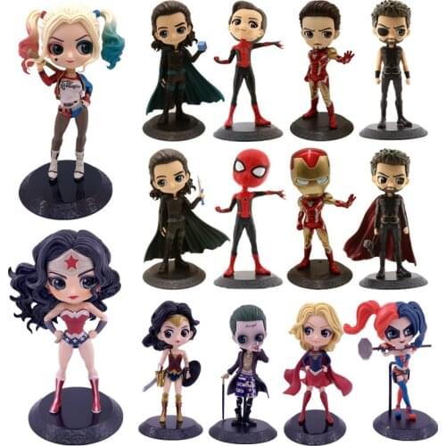 Heat15cm Marvel Avengers Endgame Thanos Spiderman Hulk Iron Man Captain America Wolverine Venom Action Figure Toys Doll