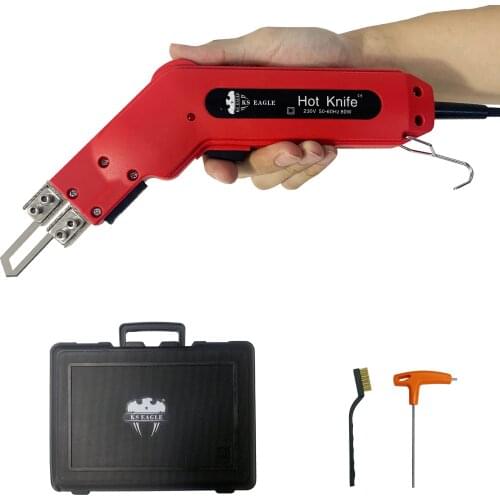 KS EAGLE Electric Hot Knife Thermal Cutter Hand Held Heat Cutter Foam Cutting Tools Non-Woven Fabric Rope Curtain Heating Knife