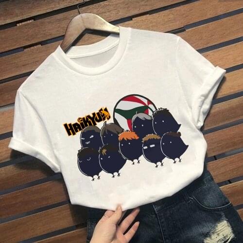 Haikyuu Men T Shirt Kuroo Anime Bokuto Manga Shoyo Volleyball Creative Tee Shirt Short Sleeve T-Shirt