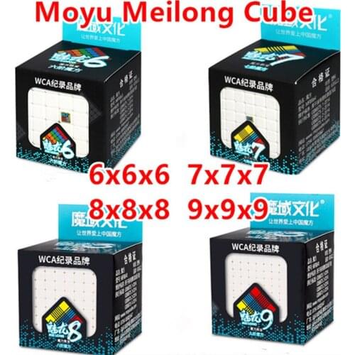 Moyu Meilong 6x6x6 7x7x7 Mofang Jiaoshi 8x8x8 9x9x9 Cube magic speed 6x6 7x7 puzzl 8x8 9x9 cubo magico Educational Toys