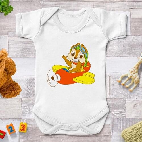 Body Baby Girl Cartoon Printed Rompers Newborn Baby Clothes Short Sleeve White Soft Baby Boy Clothes Dropship
