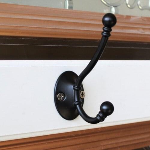 KK&FING 1pc Zinc Alloy Hook Wall-mounted Home Kitchen Room Bathroom Towel Hat Coat Rack Door Hooks Furniture Hardware