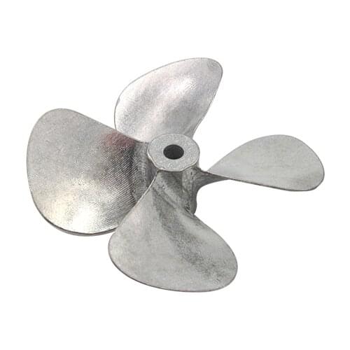 FATJAY RC boat 4-blade Aluminum alloy one-piece molding propeller 4.0mm inner diameter 60mm out diameter CW CCW prop for boats