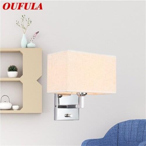 OUFULA Wall Lights Modern Creative Square Shape LED Sconces Lamps Indoor For Home Corridor