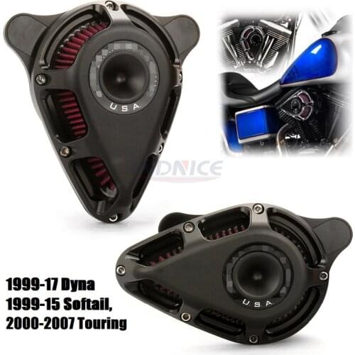 Turnable Black Air intake for harley softail slim fls air filter roadking FLHR air intakes for harley FLHX 00-07