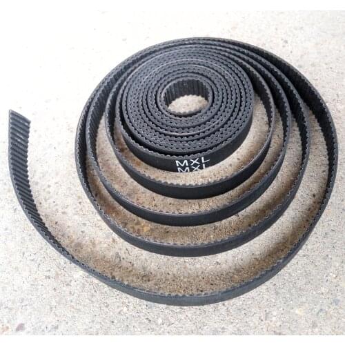 Whole sale 5 meters MXL open Timing belt Pitch 0.08"(2.032mm) Neoprene rubber width 15mm MXL Timing belt pulley high quality