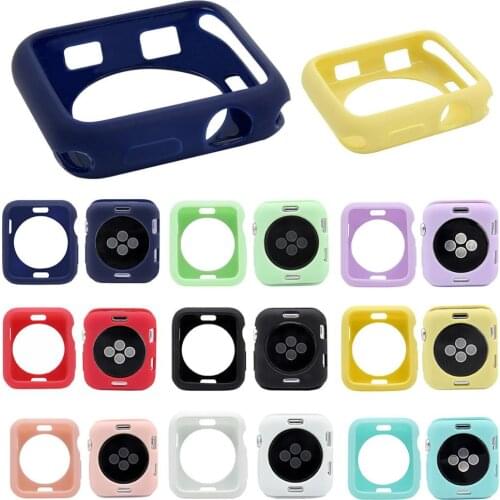 TUP Case Cover Bumper for Apple Watch iWatch Series 4 3 2 1 Silicone Protector