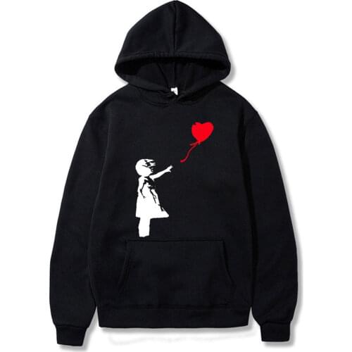 World Peace Hoodies Sweatshirts Men/women Kcco Balloon Girl Banksy Love Hooded Sweatshirt Hoodie Spring Autumn Warm Print Hoody