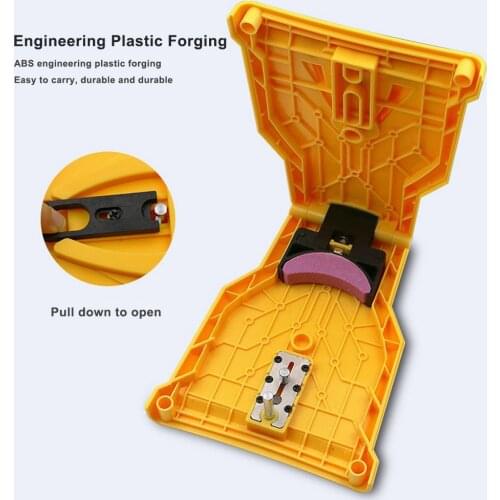 Chainsaw Teeth Sharpener chainsaw Portable Durable Easy Power Sharp Bar-Mount Fast Grinding Chainsaw Chain Sharpener Tool