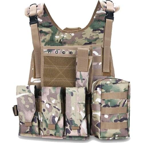 Military Tactical Vest CS MOLLE System Army Hunting Clothing Gilet Militaire Camouflage Vests Adjustable Combat Hunter Vest Male